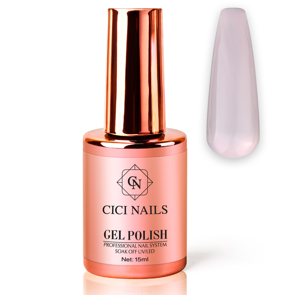 Cici nails nježno roza gel lak za nokte milky boja za nokte nježno rozi trajni lak trajni lak za nokte milky trajni lak za nokte
