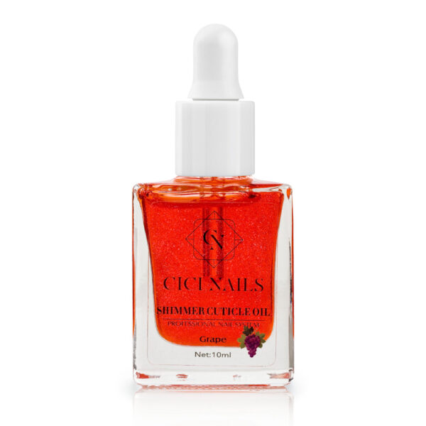 shimmer cuticle oil grape 10ml ulje za njegu kožice sa šljokicama i mirisom grožđa ulje za nokte cici nails slavonski brod