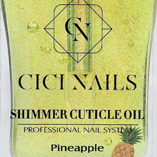 shimmer cuticle oil pineapple ulje sa šljkicama s mirisom ananasa 10 ml