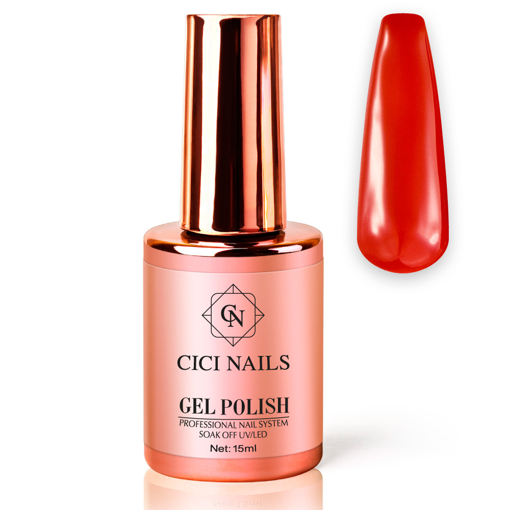 Cici nails cardinal red crveni trajni lak u boji