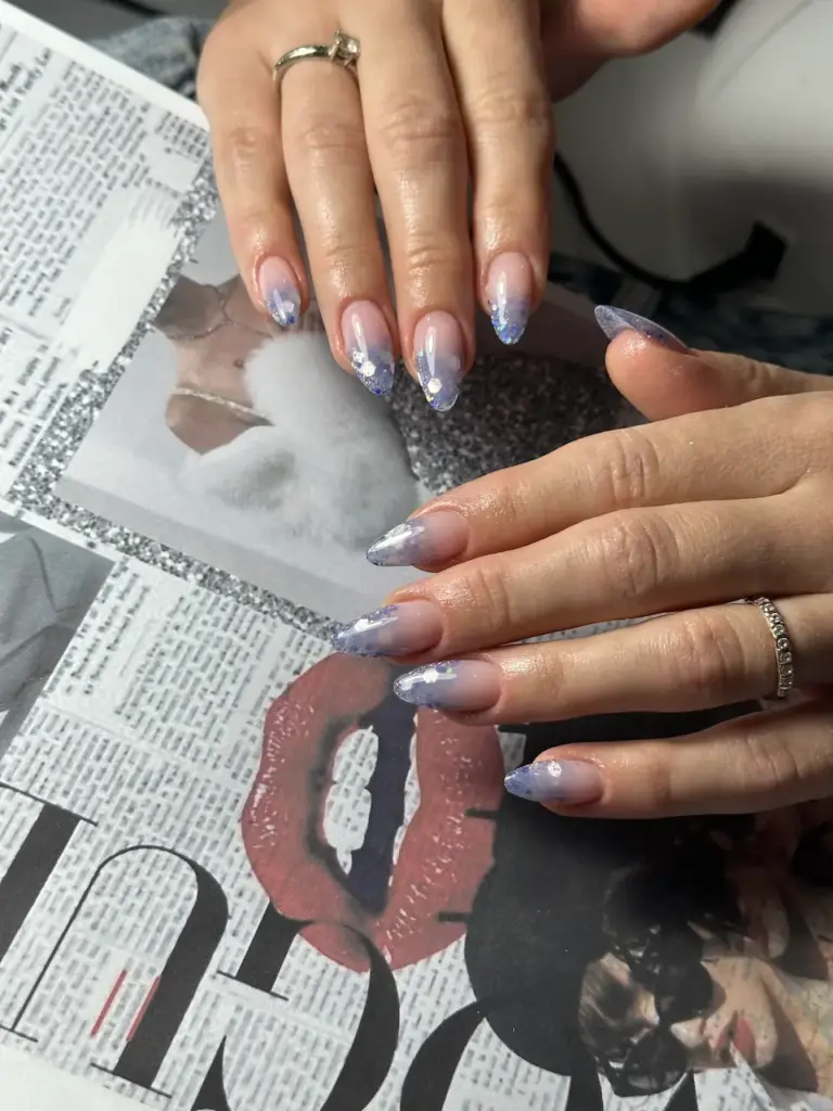 nokti sa šljokicama cici nails