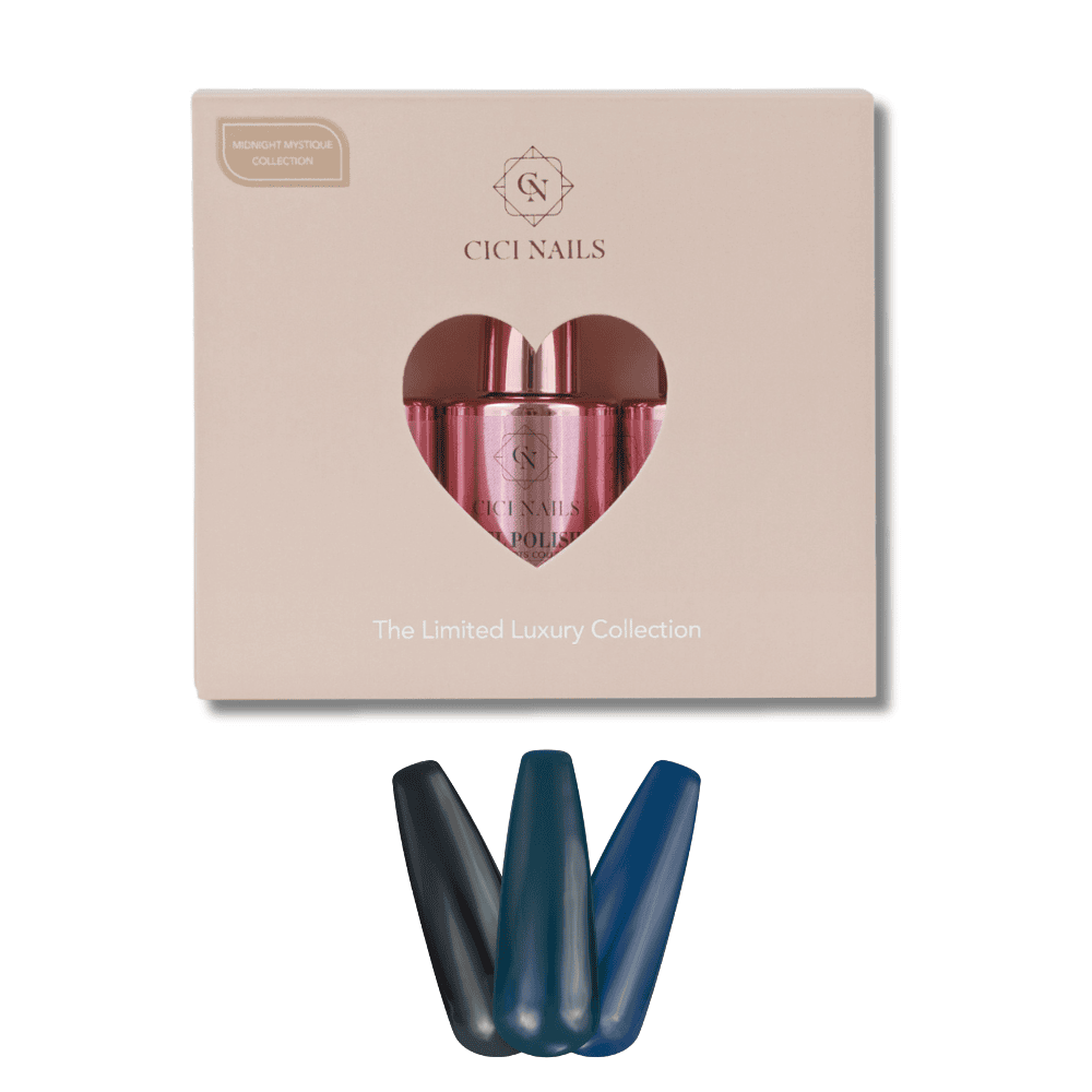 midnight mystique collection box s tamne boje za nokte trajni lak cici nails