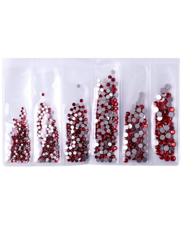 mix crvenih cirkona za nokte nail art