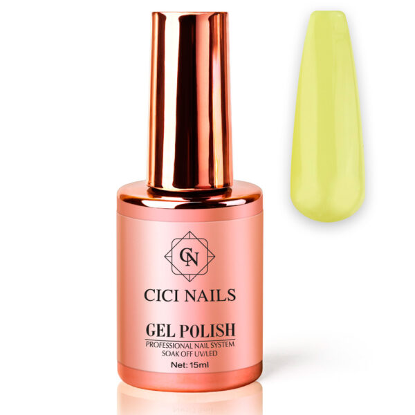 251 whipped lemon 15ml pastelno limun žuta s krem završetkom trajni lak cici nails