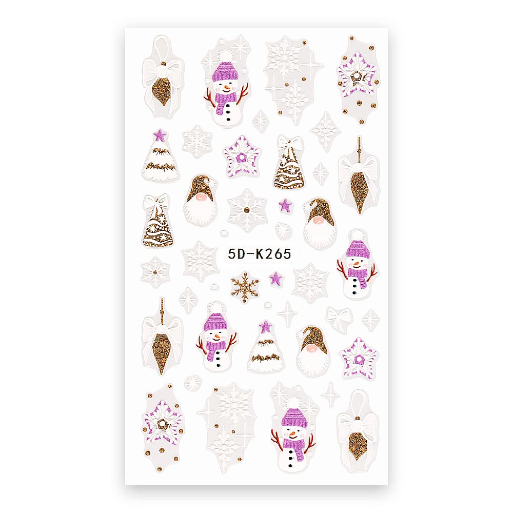 5d k265 blagdanske naljepnice za nokte – nail art cici nails slavonski brod
