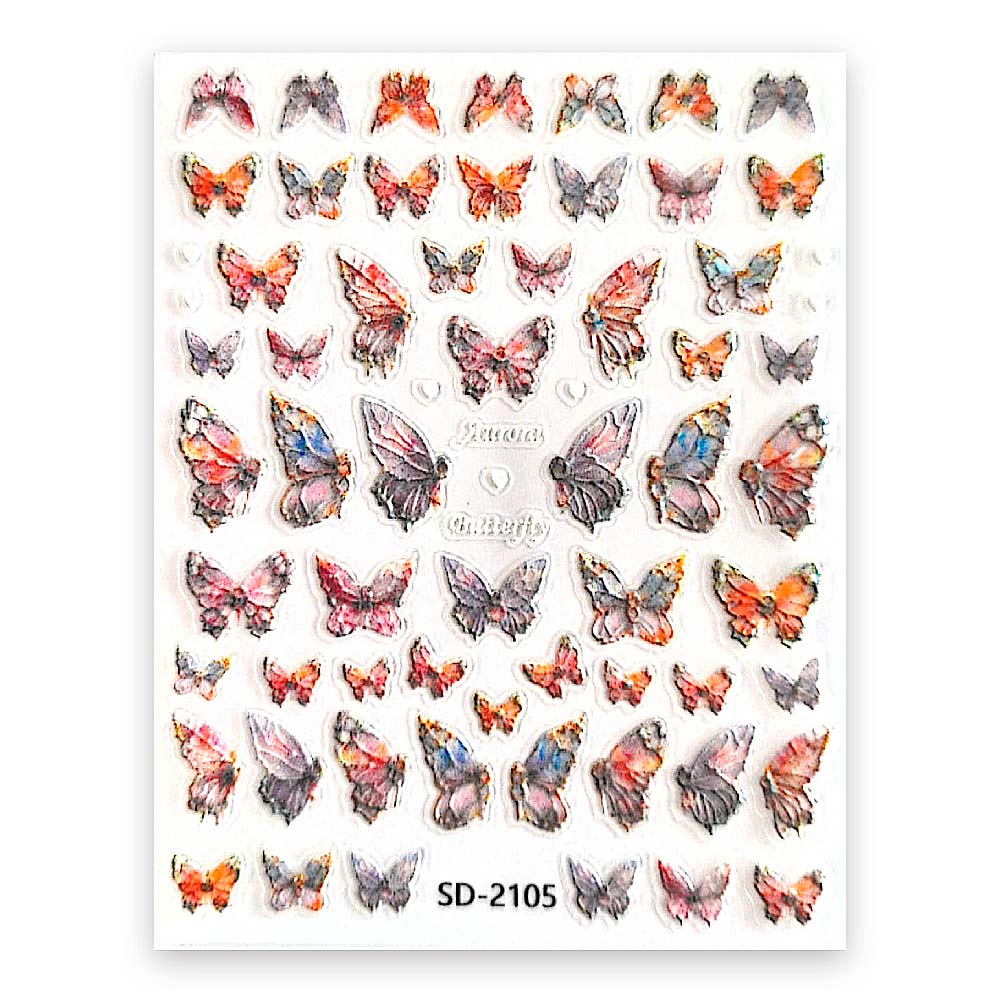 sd 2105 leptir naljepnice za nokte – nail art proljetni nokti cici nails slavonski brod