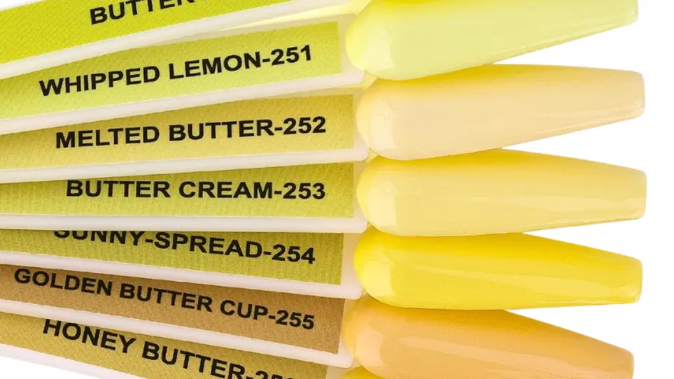 butter bliss kolekcija žuti trajni lakovi bez neonskog podtona