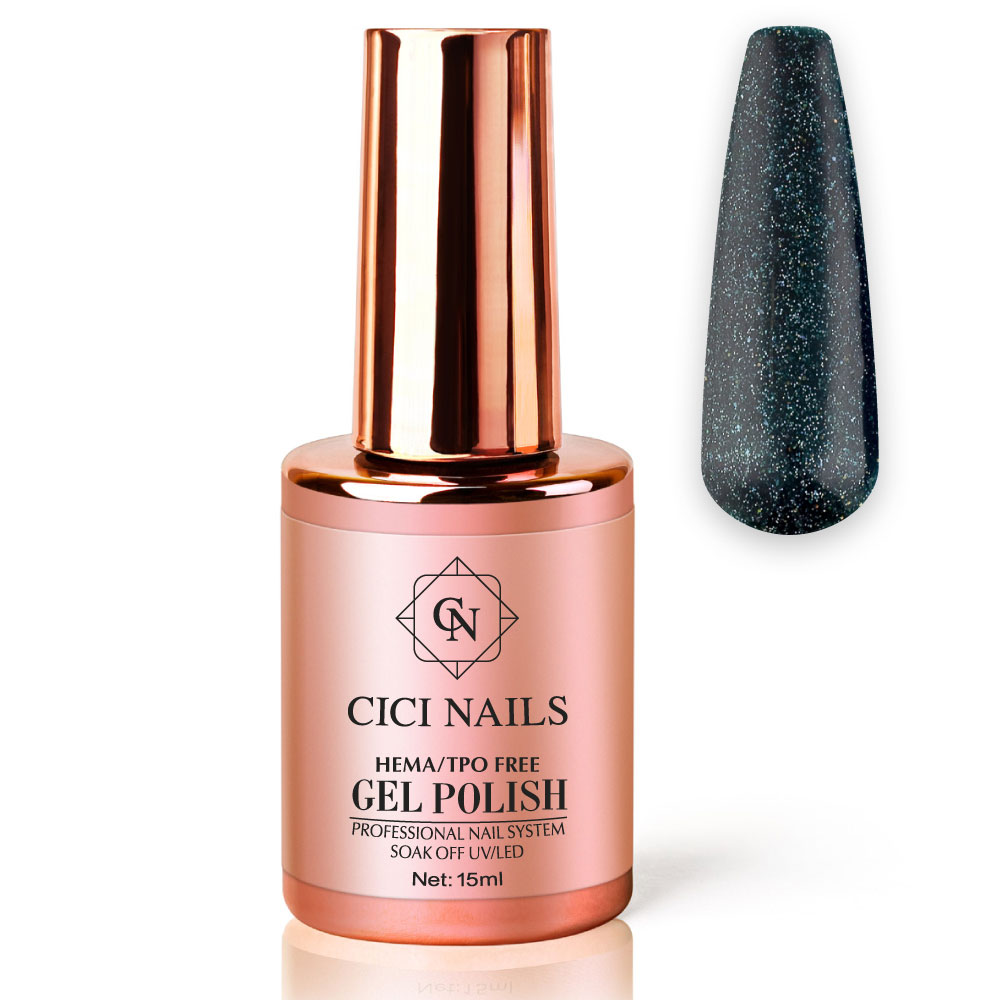304 ivy 8ml tamno zelena sa šljokicama cici nails