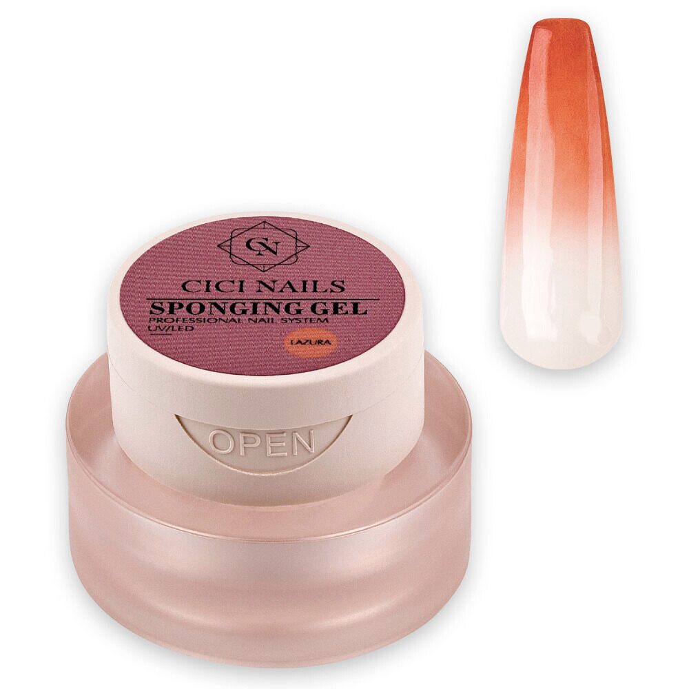 sponging gel lazura korak do savršene ombre manikure narančasti gel za tapkani ombre