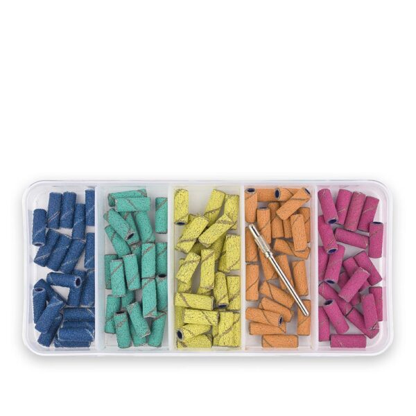 set mini brusnih kapica + mini mandrel – precizno oblikovanje cici nails