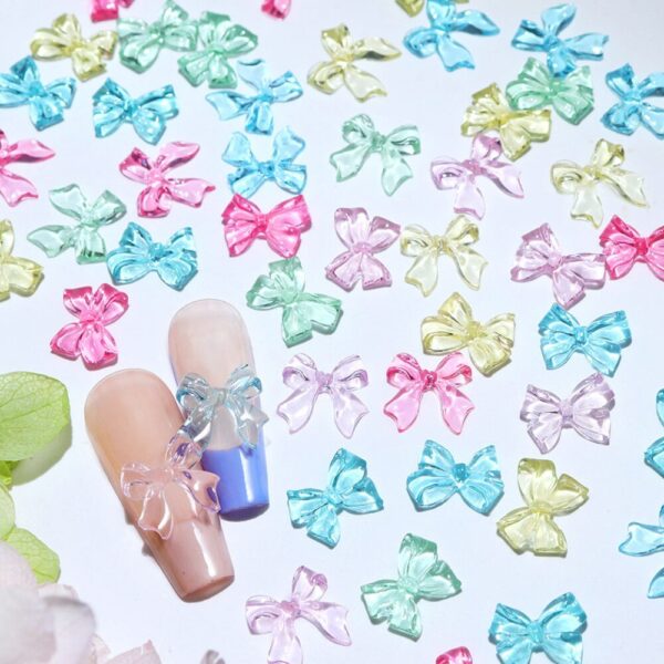 3d luksuzne mašnice za nokte nail art