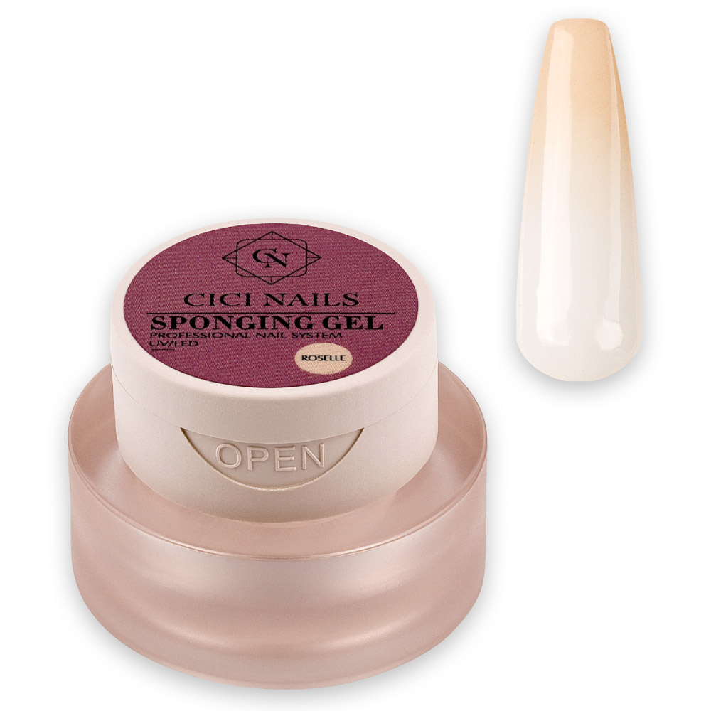 sponging gel roselle – brza i laka ombre tehnika breskvasti ton