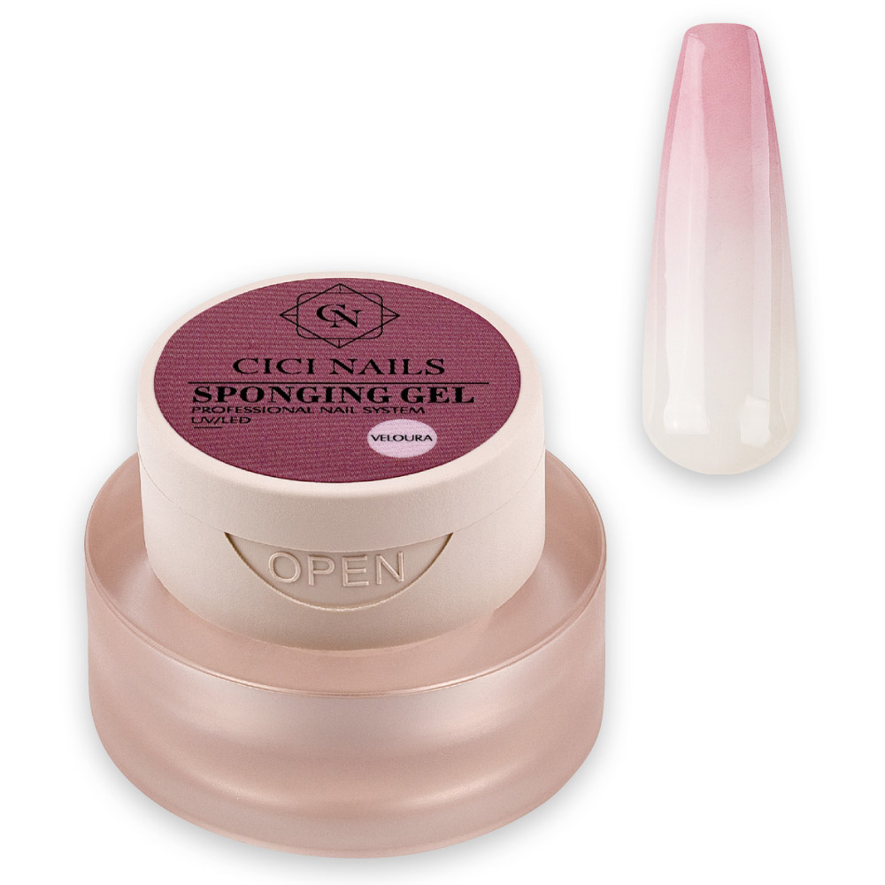sponging gel veloura ombre tehnika bez muke i nereda roza gel za tapkani ombre