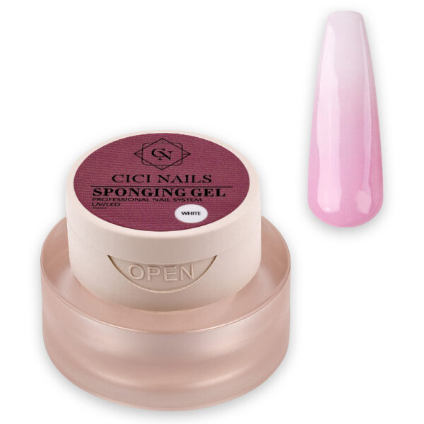 sponging gel white za klasični ombre