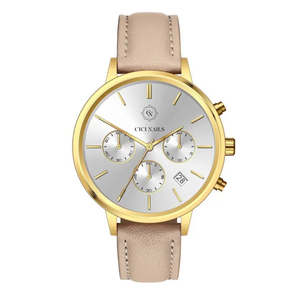 AURORA-GOLD-CHRONO-CICI-NAILS-SAT-ELEGANTNI-S-KOZNOM-NARUKVICOM