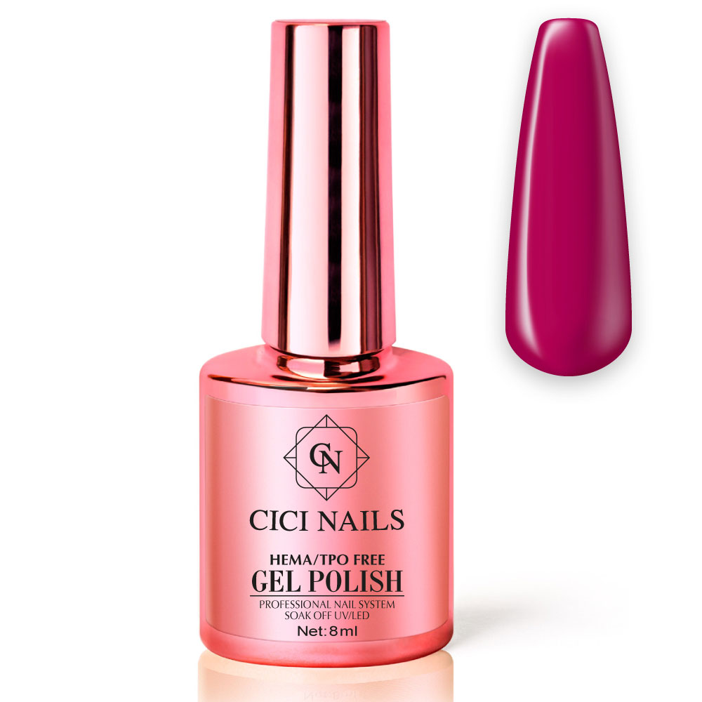 hibiscus 8ml trajni lak ljubičasta nijansa Cici nails