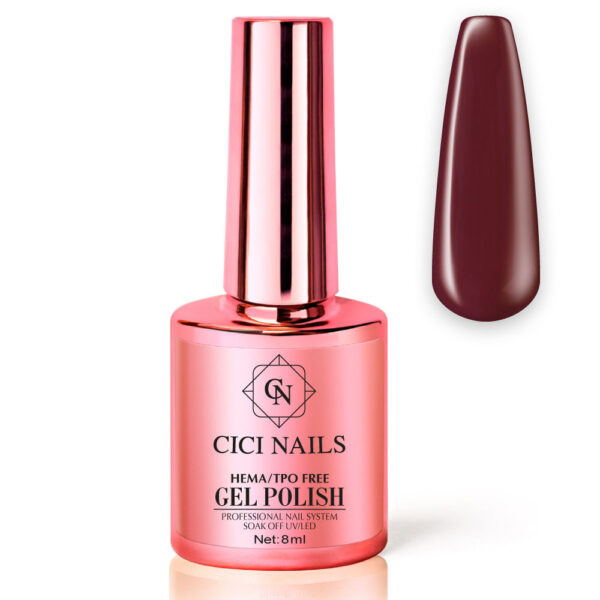 76 – modern red 8ml trajni lak u tamno crvenoj nijansi cici nails