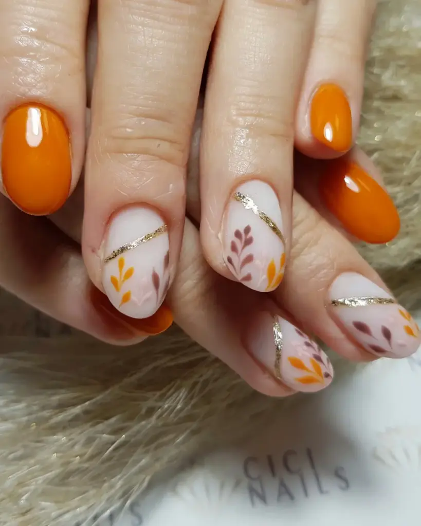 jesenski nail art cici
