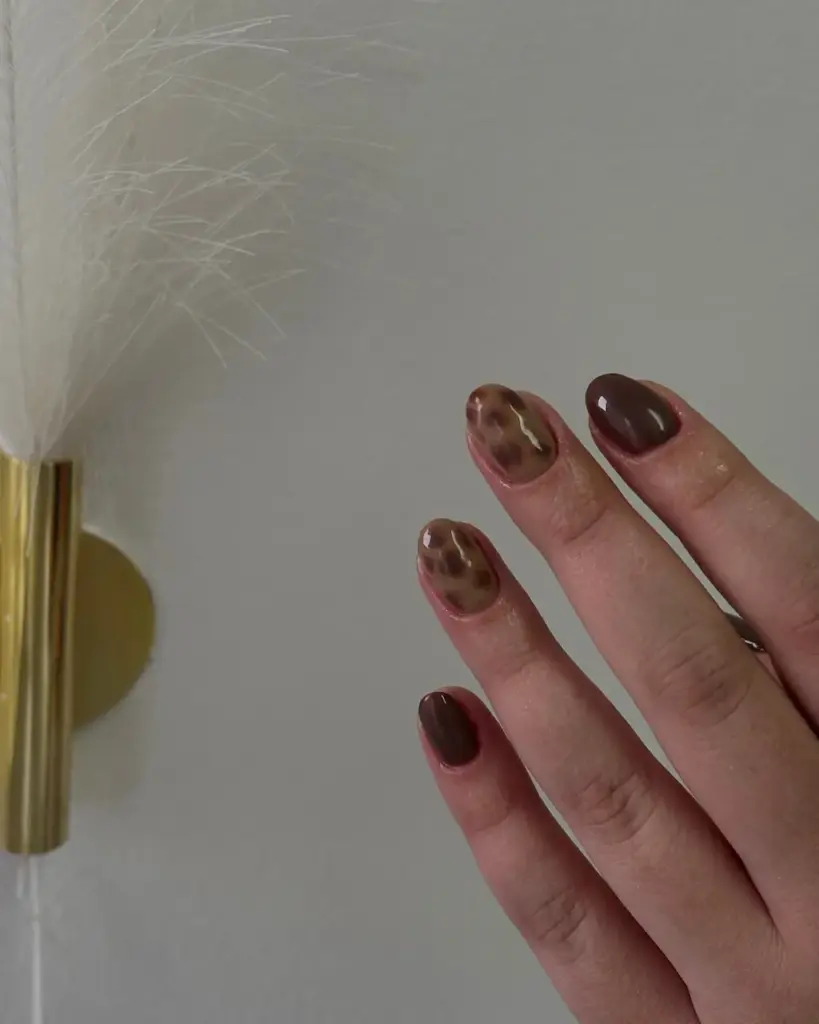 nail art jesenski nokti cici