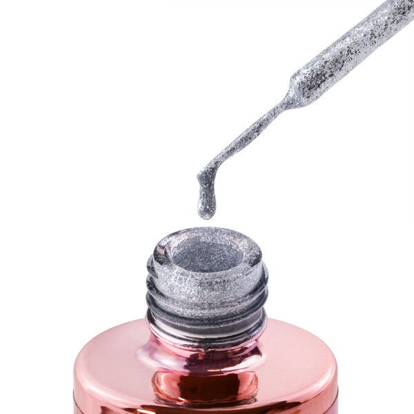 silver glow 15ml – paint gel s liner kistom (srebrni)