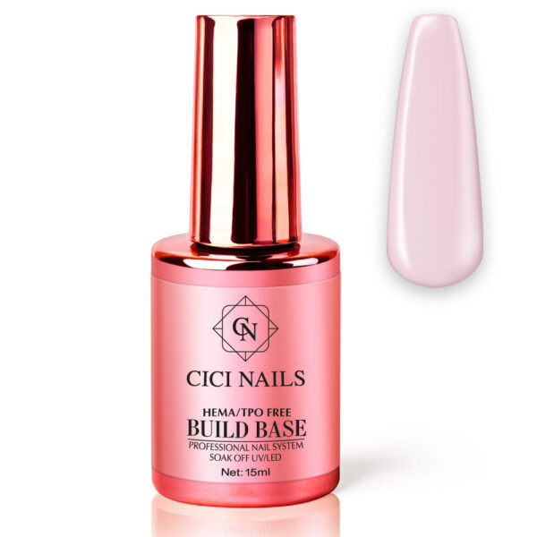 build base simply baby pink 15ml cici nails