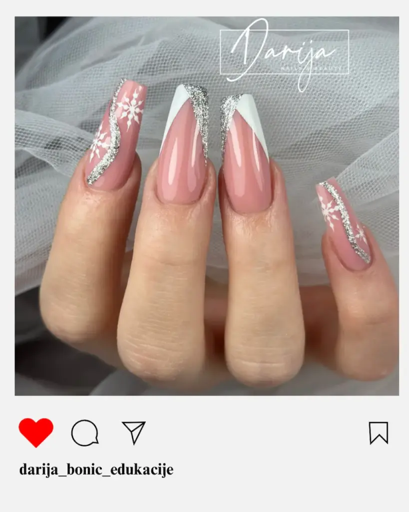 elegantni božićni novogodišnji nokti izbor cici