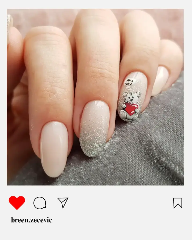 nail art božićni nokti cici nails