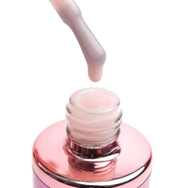 hard biab powdery puderasta, neutralna nude nijansa gradivnog gel laka za nokte cici nails