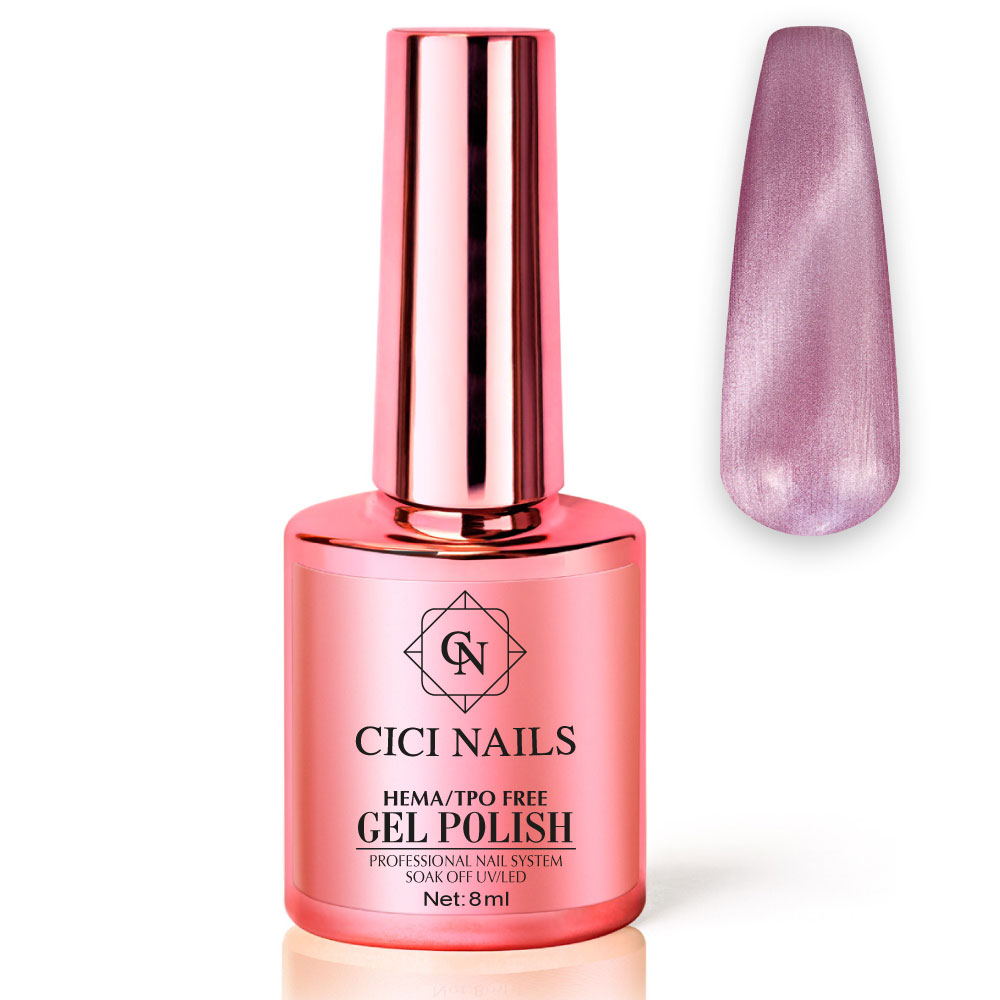 338 rosa 8ml – nježni rozi cat eye trajni lak trajni lak cici nails