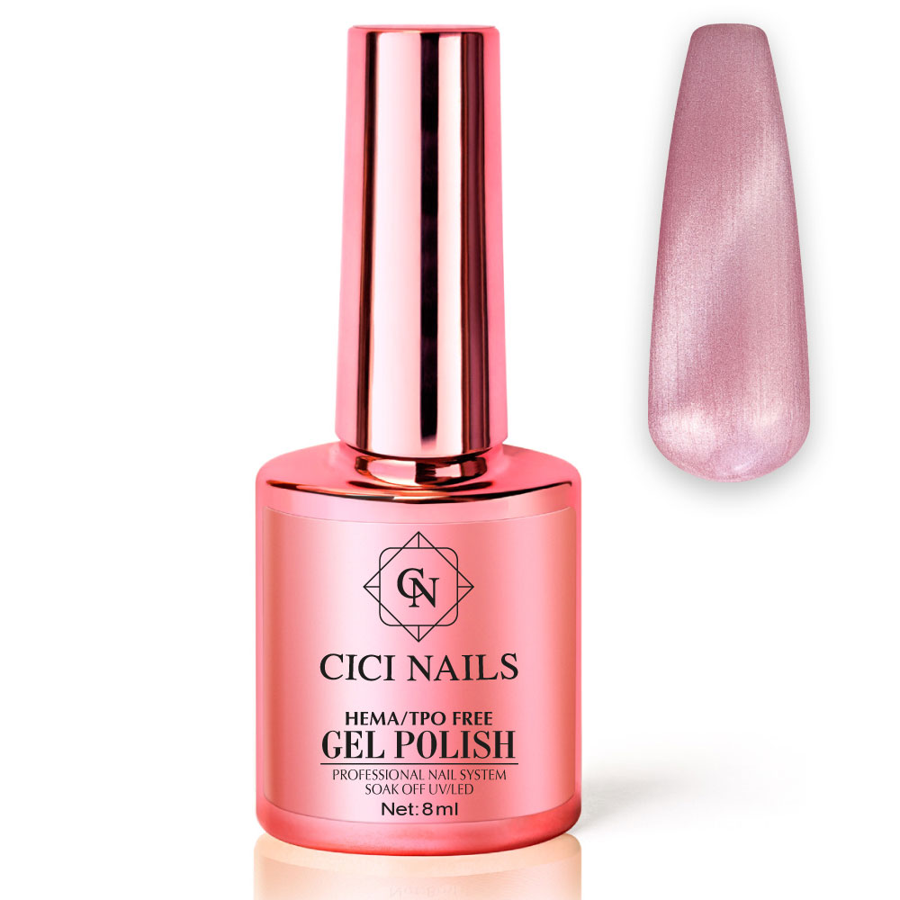 337 satin 8ml svilenkasti breskvasto rozi cat eye trajni lak cici nails